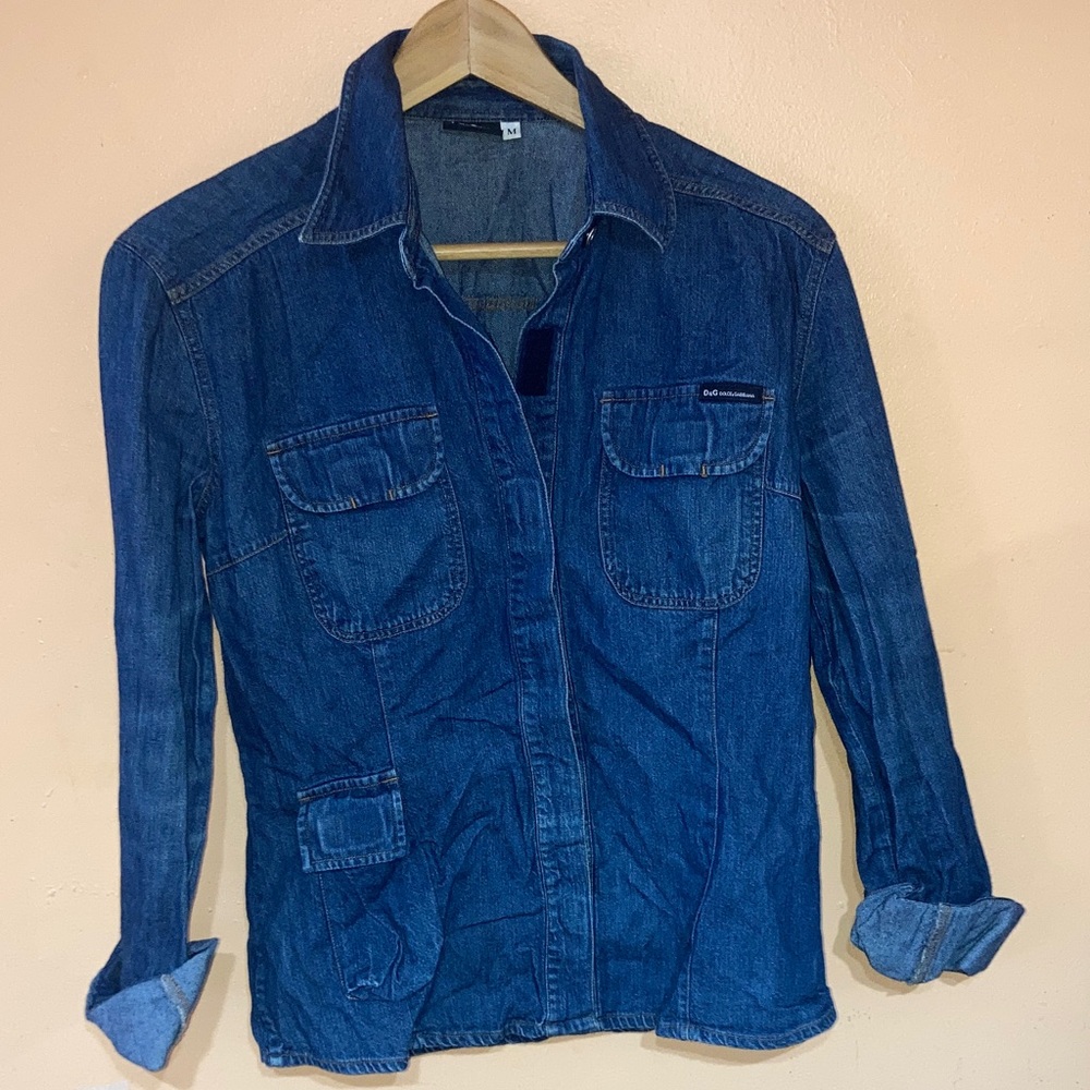 Dolce & Gabbana Indigo Denim Shirt